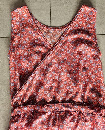 Mono/enterito Palazo Y Musculosa Cortefiel España S Naranja Oscuro Floreado S (Usado)