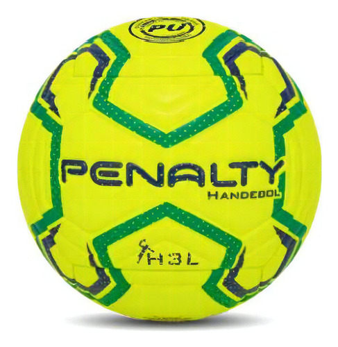 Bola Handebol Penalty H3l Ultra Fusion Cor Amarelo/verde Tamanho Da Bola 60