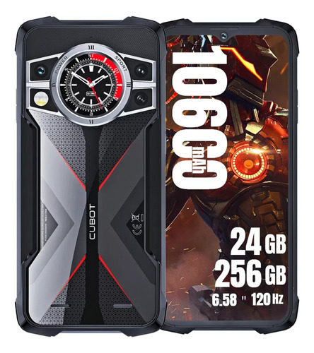 Cubot Kingkong 9 Celulares Pantalla De 120 Hz Y 6,583 Pulgadas 24gb Ram+256gb Rom Cámara De 100mp Nfc Smartphone