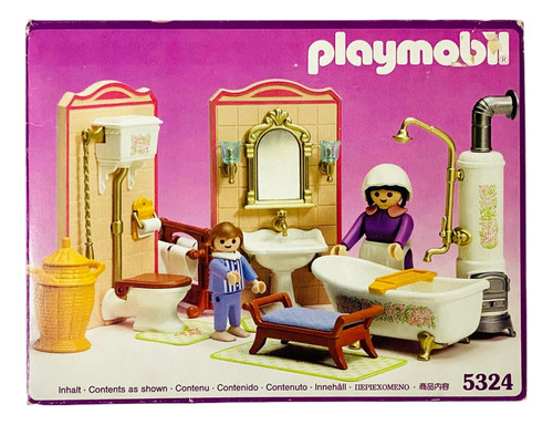Playmobil Set Victoriano 5324 Baño 1992 Rtrmx