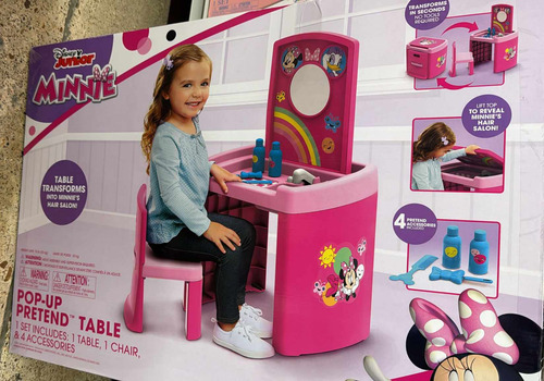 Minnie Pop-up Pretend Table Mesa Mini Tocador 4 Accesorios (Usado)