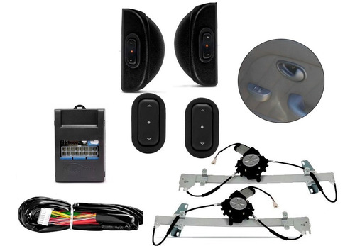 Kit Vidro Elétrico Nissan Versa Para Portas Traseiras