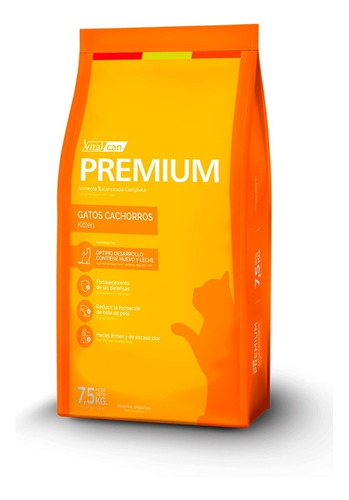 Alimento Gato Kitten Vitalcan Premium 2kg Sabor Mix Tm