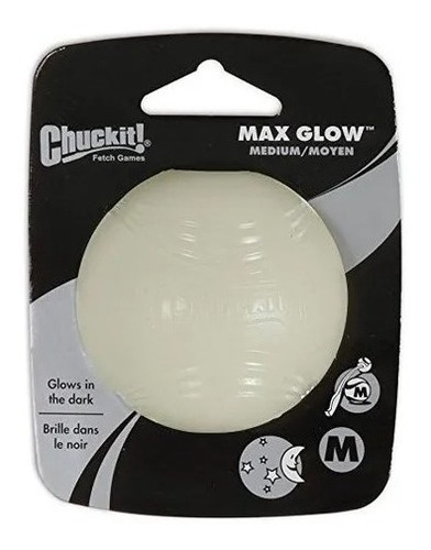 Chuckit Max Glow - Pelota De Juguete Perro, Tamaño Mediano