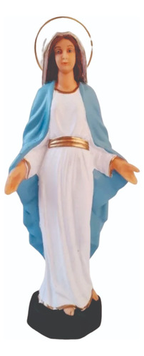 Estatua Imagen Virgen Medalla Milagrosa 30 Cm Pvc Irrompible
