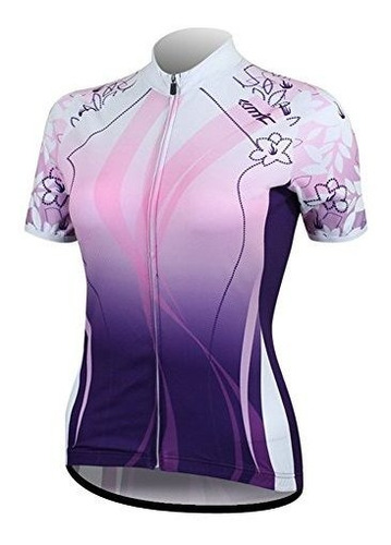 Maillot Ciclista De Manga Corta Con Cremallera Completa