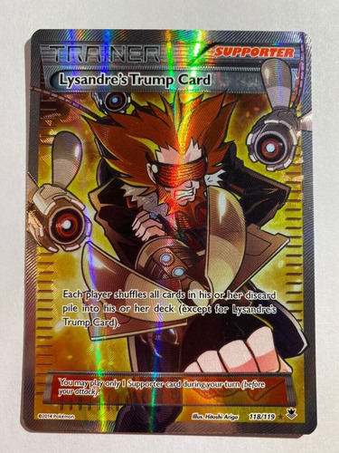 Cartas Pokemon Lysandre Trump Card Full Art