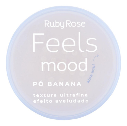 Pó Banana Ruby Rose Feels Mood Efeito Aveludado Ultrafino