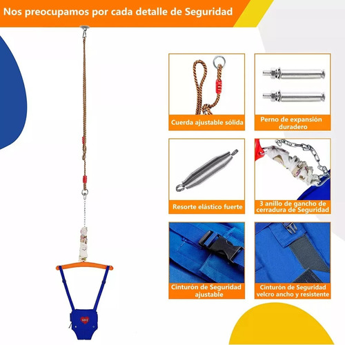 Columpio Saltador Para Bebes Cradling Con Gancho Techo