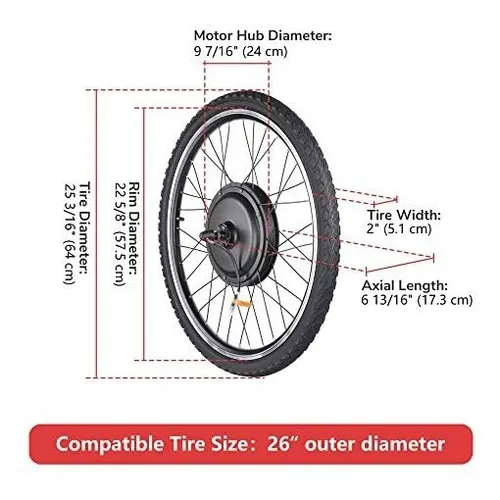 Kit De Conversión Bicicleta Eléctrica 48v Motor Potente Lcd