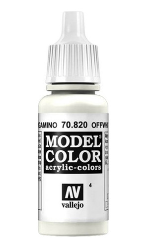Tinta Acrílica Vallejo Model Color Off White 70820