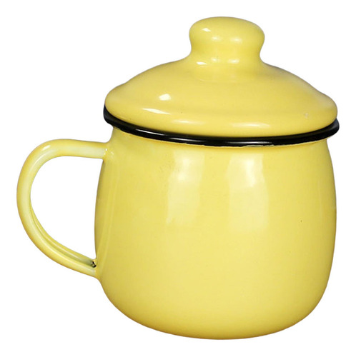 Taza De Esmalte De 380 Ml Con Asa, Taza De Té Para