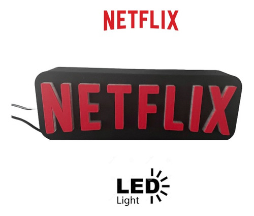 Lampara Led De Mesa Netflix