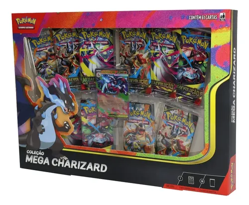 Box Pokémon Coleção Mega Charizard X Ex- Copag | MercadoLivre