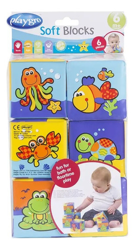 Juguete De Baño Cubos Sensoriales Playgro Multicolor / Pimpo