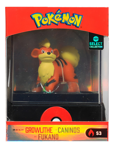 Pokemon Select Growlithe Figura De Coleccion Original