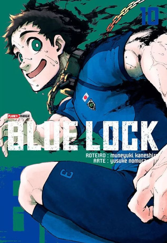 Blue Lock: Blue Lock, De Muneyuki Kaneshiro, Yusuke Nomura. Série Panini, Vol. 10. Editora Panini Brasil Ltda, Capa Mole, Edição 10 Em Português, 2023