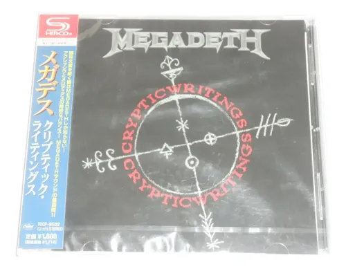 Cd Megadeth - Cryptic Writings (japonês Obi Shm-cd 4 Bônus
