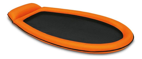 Colchoneta Inflable Flotador Intex Mesh 178x94 Cm Pileta Color Naranja