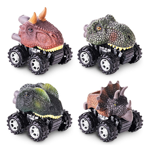 Pull Back Original Dinosaur Cars 4-pack Dino Cars Toys ...