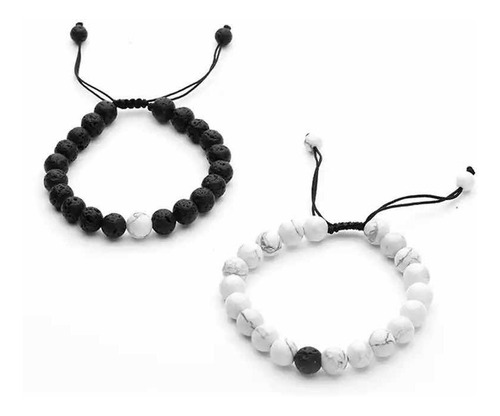 Pulsera Hombre Mujer - Pulseras Yin Yang Pulseras Parejas Pu
