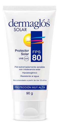 Protector Solar Dermaglós Fps 80 Fps 80 Crema 90g