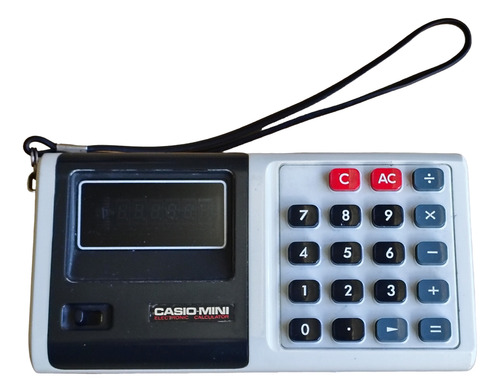 Antigua Calculadora Casio Mini Cm 604 De 1974, Funcionando! Blanco (Usado)