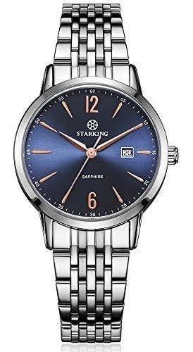 De Plata Relojes Starking B Mujer Correa Acero Inoxidable lcFK1J
