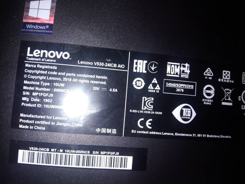 Lenovo V530-24icb All In One I5-8ta 16gb 512gbssd.m2 22 (Usado)