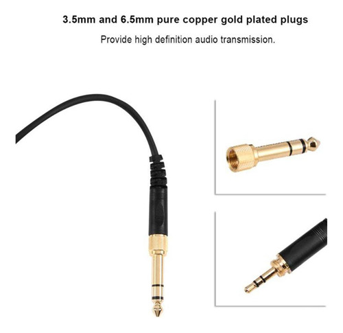 2 Plugue De Fio De Mola De 1 M/3,28 Pés Para Beyerdynamic