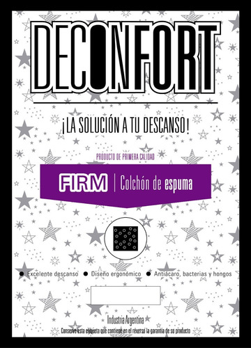 Colchón Y Sommier Deconfort De Espuma Alta Densidad 190x80