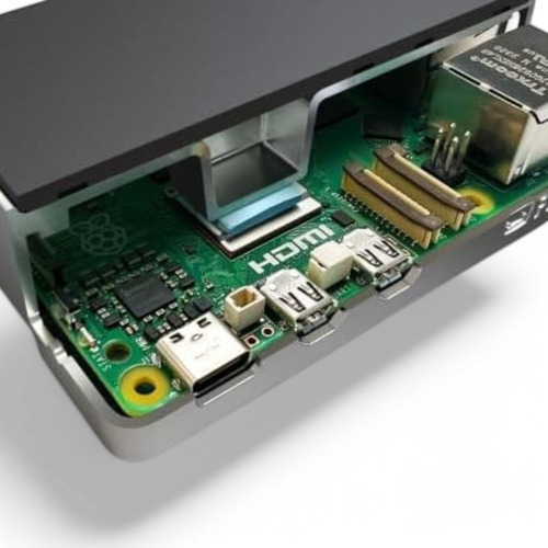 Carcasa Raspberry Pi 5 Disipador Aluminio Pad Térmico Flirc