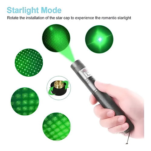 Puntero Laser Verde Super Potente Astronómico Haz De Luz