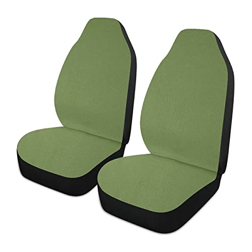 Funda De Asiento De Automóvil De Color Verde Oliva Lis...