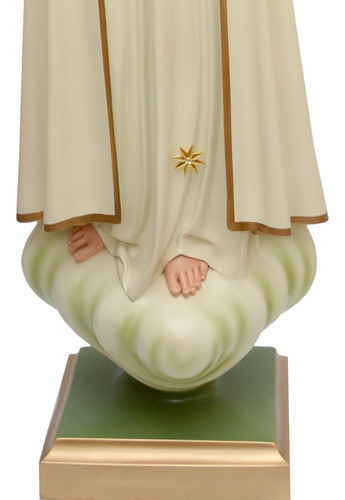 Imagem Nossa Senhora De Fátima 120cm C/ Coroa Folheada Ouro