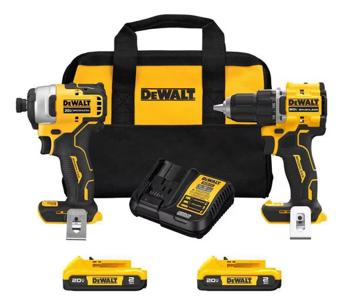 Atornillador Impcato Y Taladro Dewalt 20v Combo Bat Y Carg