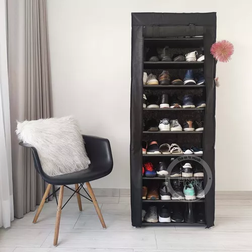 BINSIO Organizador de zapatos, zapatero para armario, armario de zapatos  para entrada, almacenamiento de zapatos de plástico, caja de zapatos – Yaxa  Store