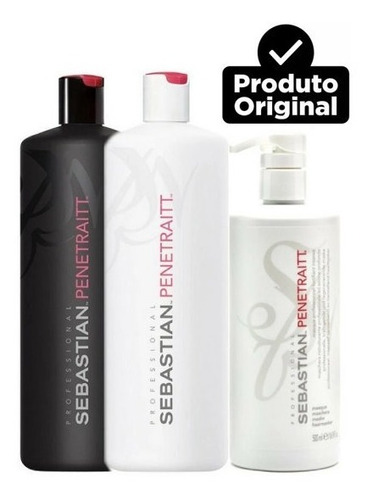 Imagem 1 de 1 de Penetraitt Sebastian Shampoo Lt & Condic. Lt & Máscara 500gr