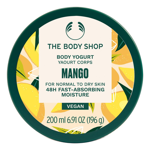 Body Yogurt The Body Shop Mango 200 Ml Para Piel Normal A Se