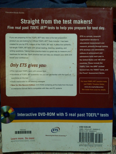 Official Toefl Ibt Tests (Usado)