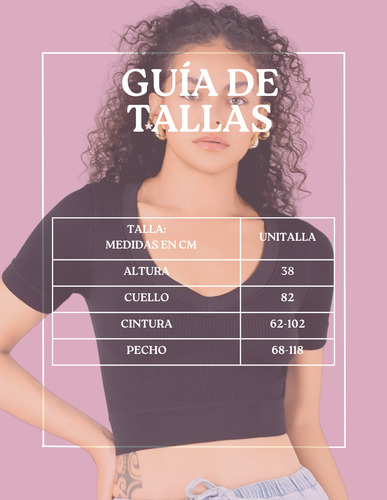 Playera Mujer Casual Crop Top Stretch Cómoda Blusa Corta