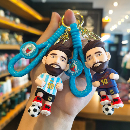 Llavero Con Colgante De Dibujos Animados En 3d De Messi Con