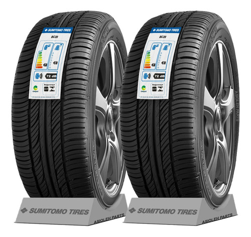 Kit 2 Pneu Sumitomo 195/55 R15 Bc20 85h Novo By Dunlop