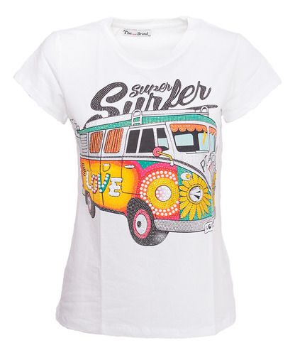 Playera Estampado De Auto Norma Tb9062