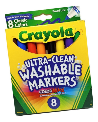 Marcadores Lavables Crayola 8 Col