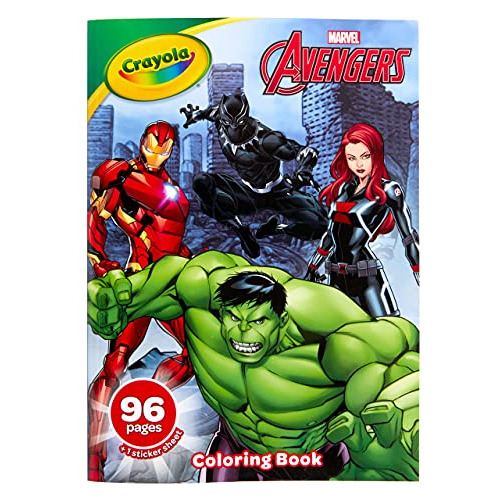 Crayola, Avengers. Libro Para Colorear Con Pegatinas