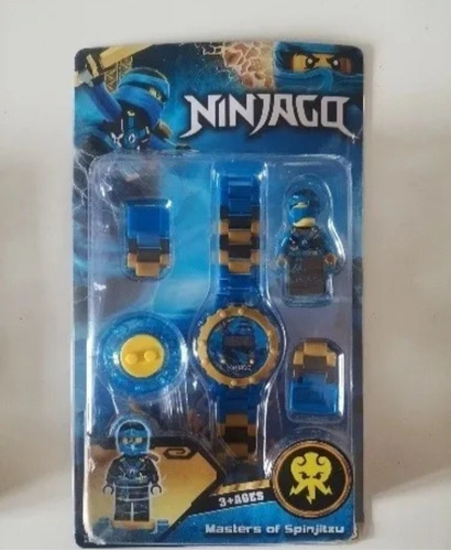 Reloj Armable De Ninjago Azul Para Niño 