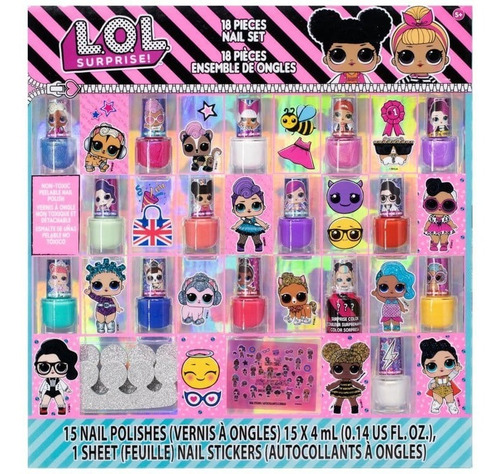 L.o.l Esmaltes Niñas Sticker Pegatinas Y Separadores