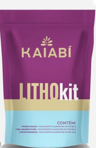 2 Kits P/4 Limpezas Hepáticas Com Lithothamnium Kaiabí Maçã