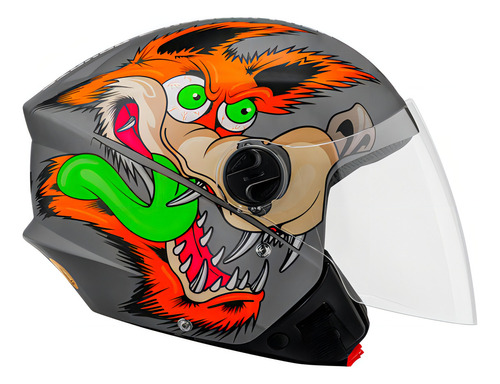 Casco para moto Pro Tork New Liberty Three plata talle 58